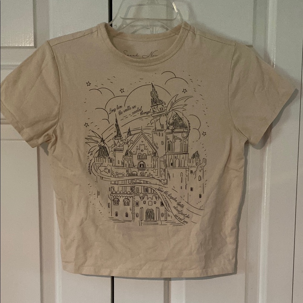 Taylor Swift Cream speak now cropped Castle Tee